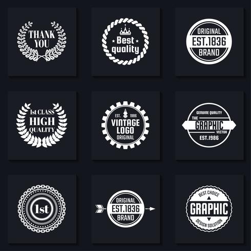 Vintage Retro Vector Logo para banner