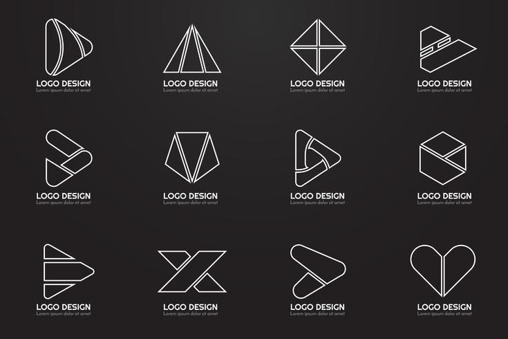 Modern Minimal Vector Logo for banner