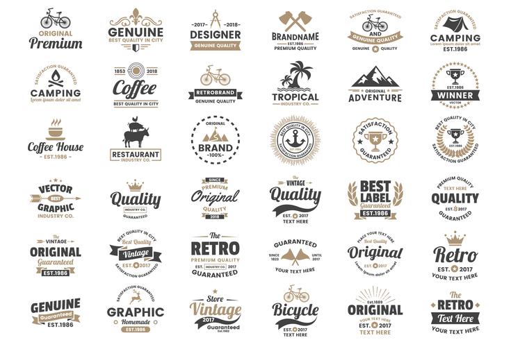 Vintage Retro Vector Logo para banner