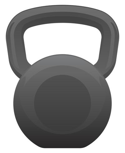 Kettlebell Isolated Vector Illustration