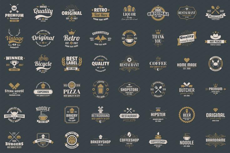 Vintage Retro Vector Logo para banner