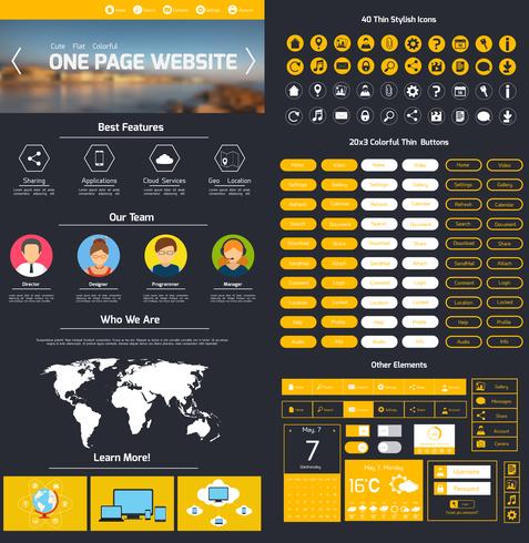 Website design template vector