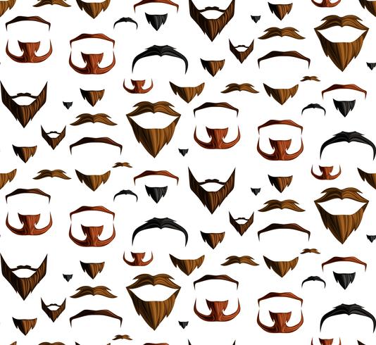 Bigote sin costuras vector