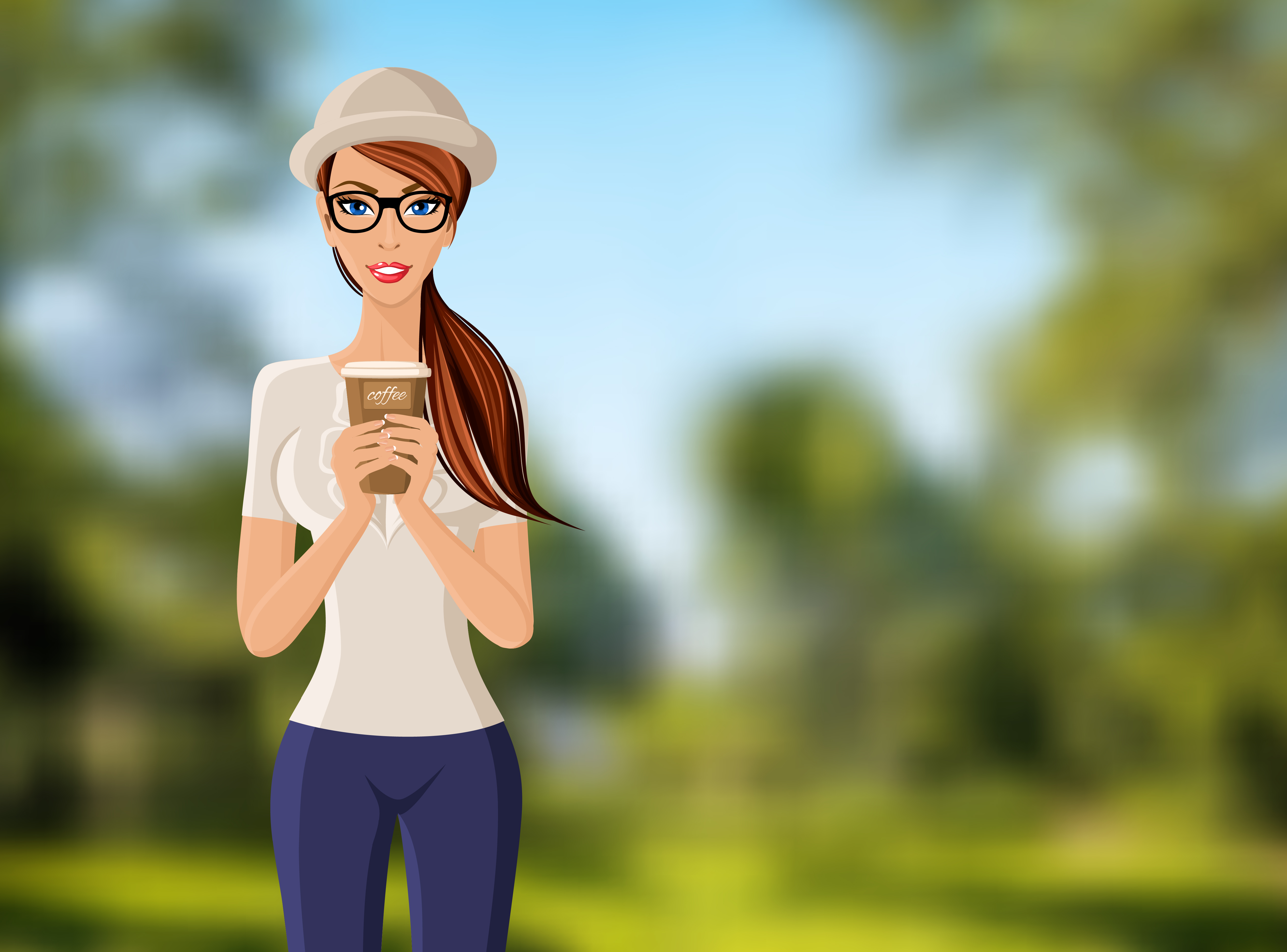 Download Woman with coffee cup portrait 452946 - Download Free ...