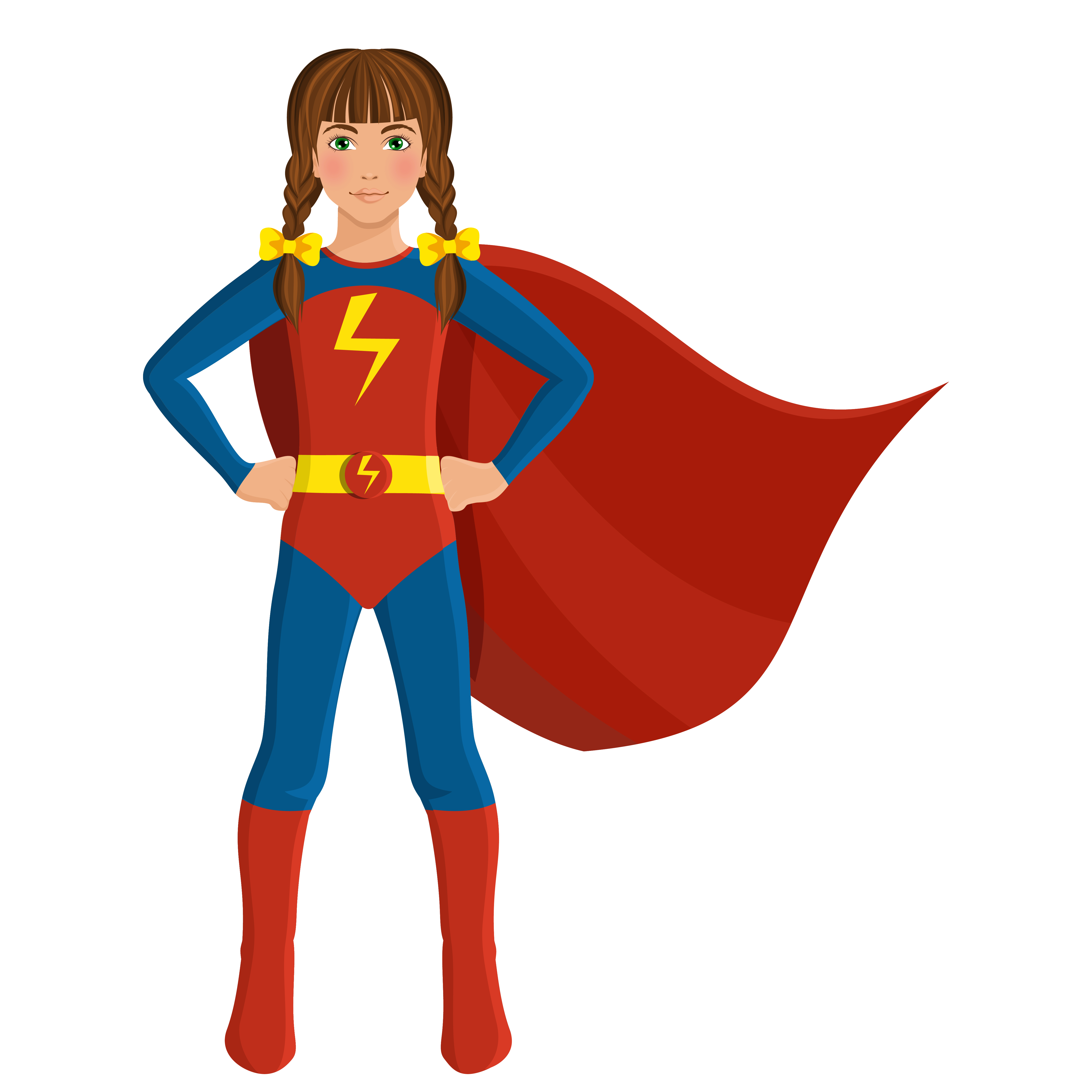 Download Girl in superhero costume for free.