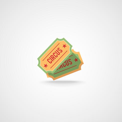 Circus tickets template vector