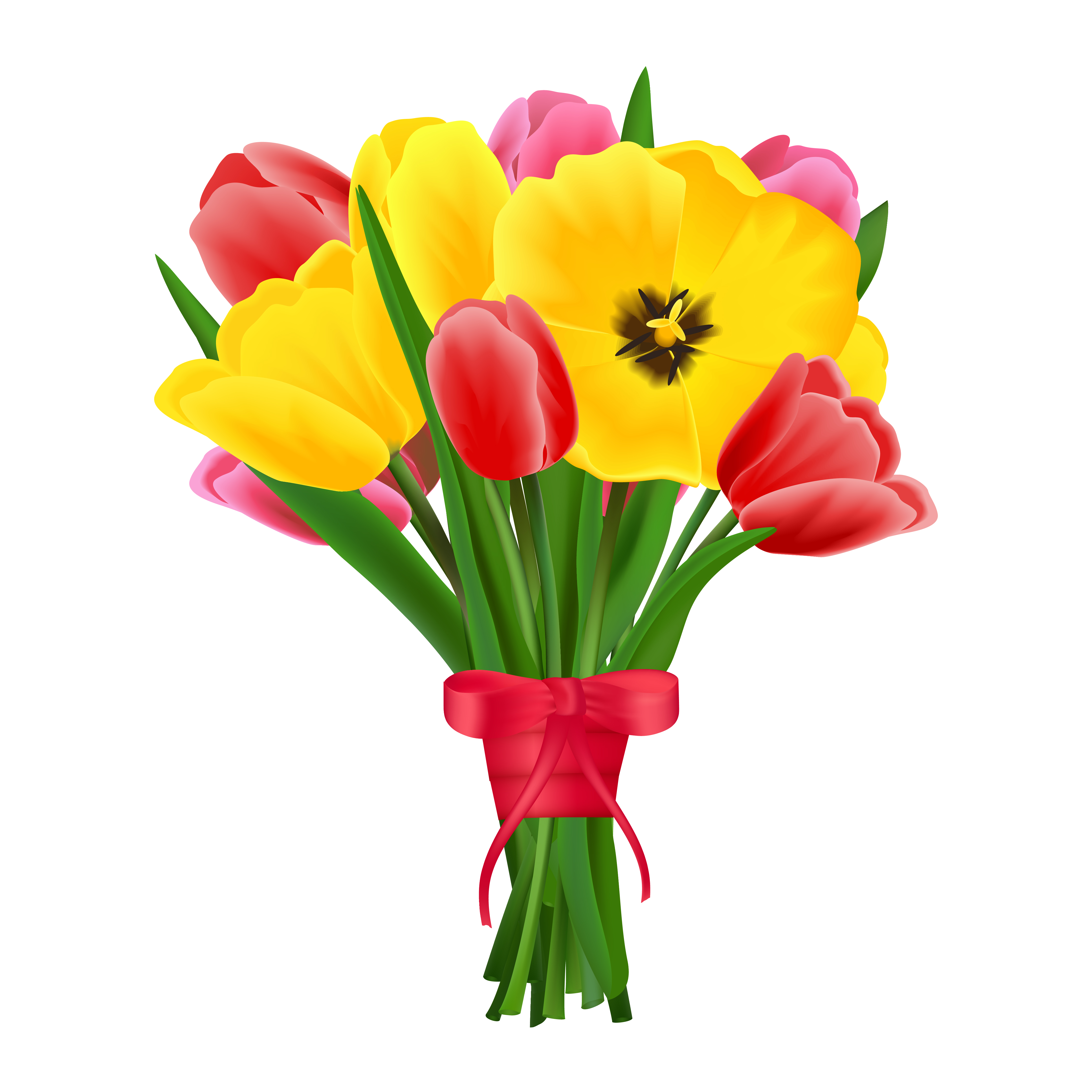 Download Tulip flower bouquet - Download Free Vectors, Clipart ...