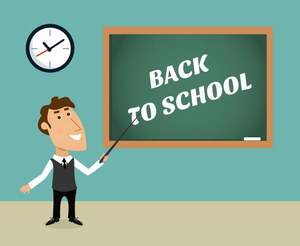 Back to school scene vector