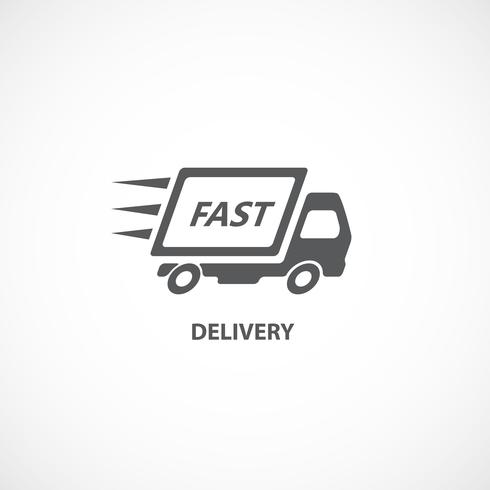 Delivery icon silhouette vector