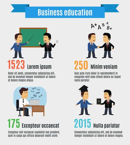 Business education concept vector