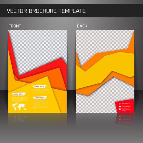 Plantilla de folleto volante vector