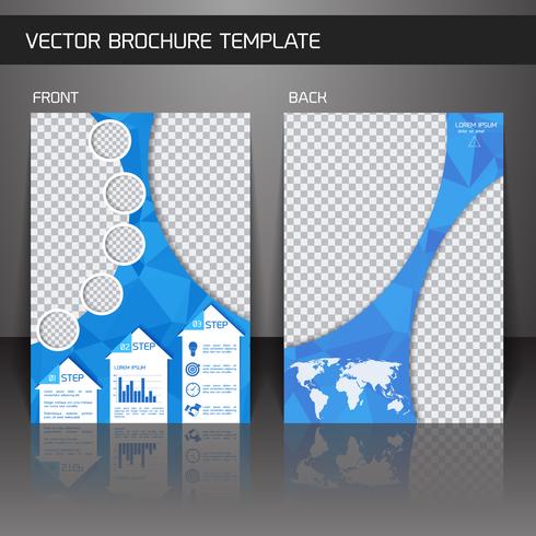 Flyer brochure template vector
