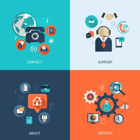 Business customer care service vector