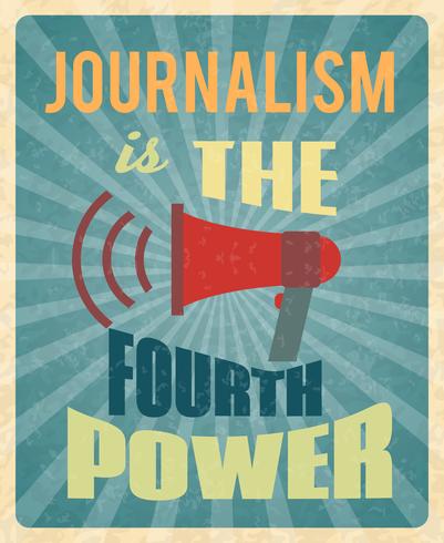 Journalism poster vector