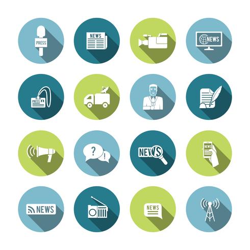 Set of Journalism Icons vector