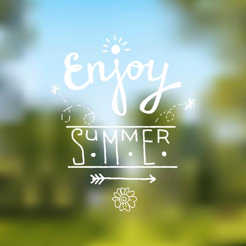 Summer design background vector