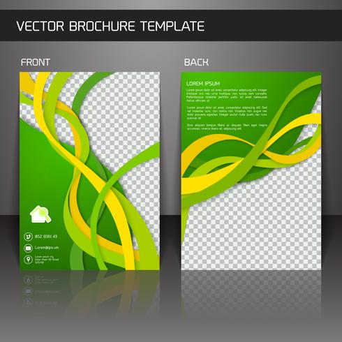 Flyer brochure template vector