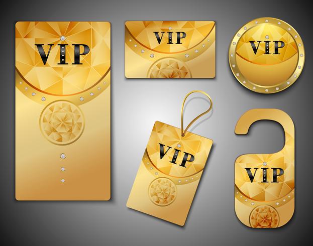 Plantilla de diseño de tarjetas VIP vector