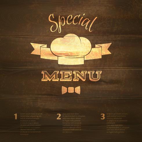 Restaurant menu template vector