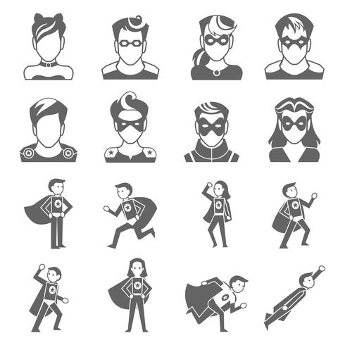 Icono de super hero vector