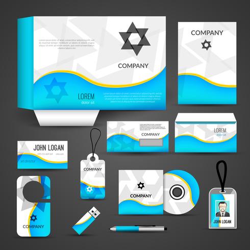 Corporate identity design vector