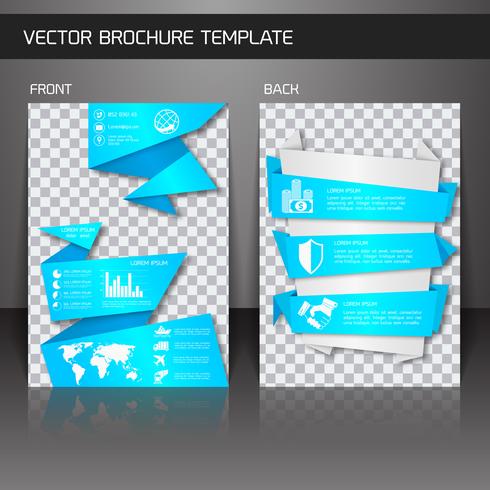 Flyer brochure template vector