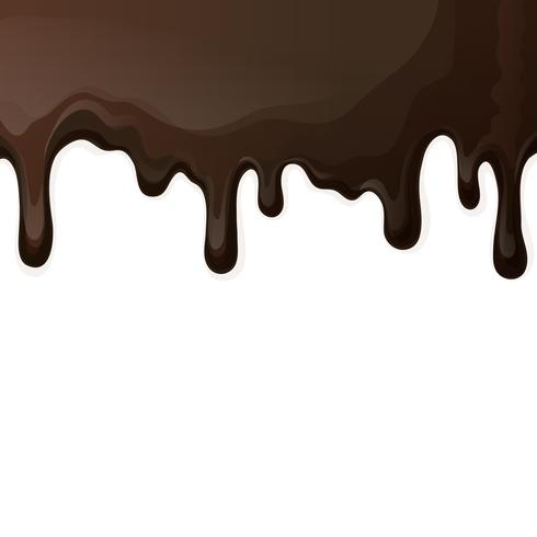 Fondo de gotas de chocolate oscuro vector