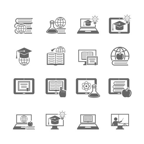 Online education icon vector