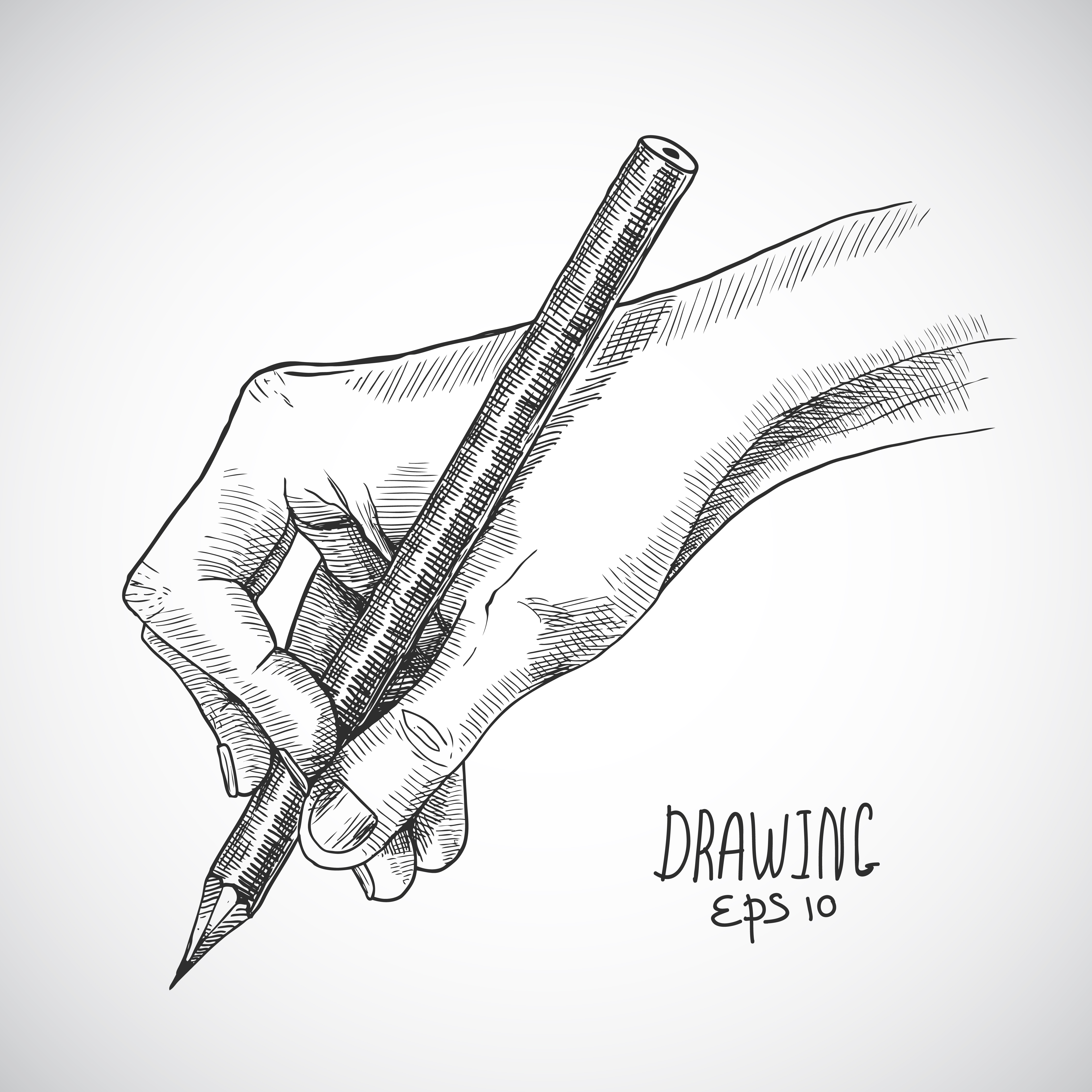 Download Sketch hand pencil - Download Free Vectors, Clipart ...