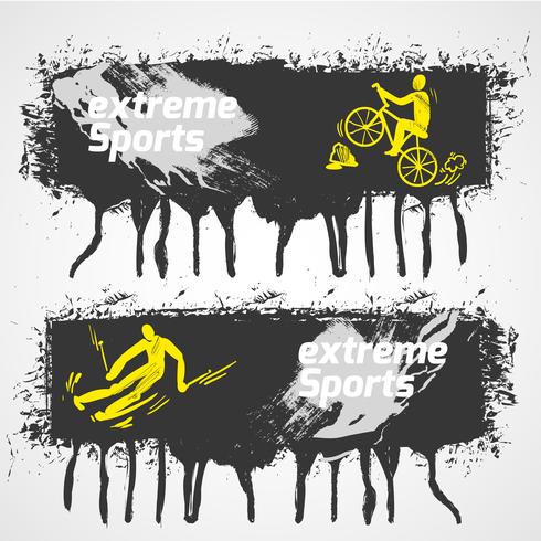 Extreme sports banner vector
