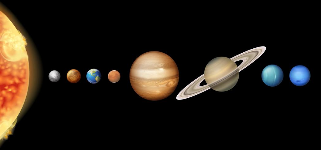 The Solar System vector