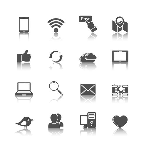 Social Networking Icons vector