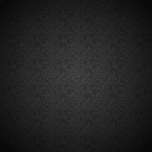 Black seamless pattern vector