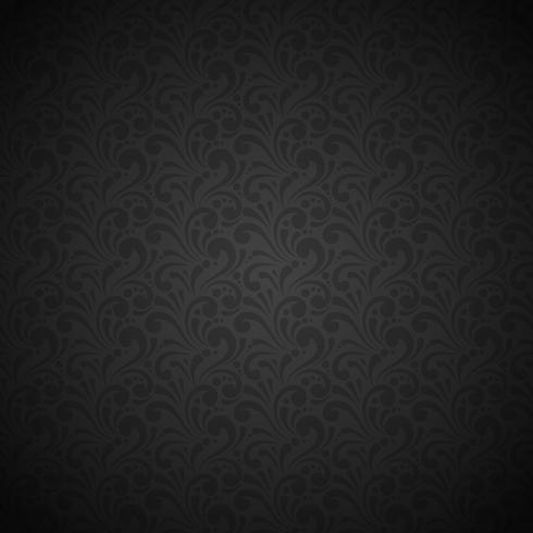 Black seamless pattern vector