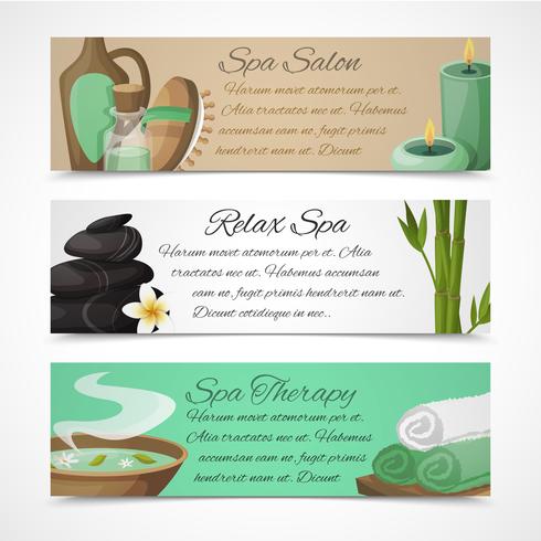 Spa banners horizontal vector