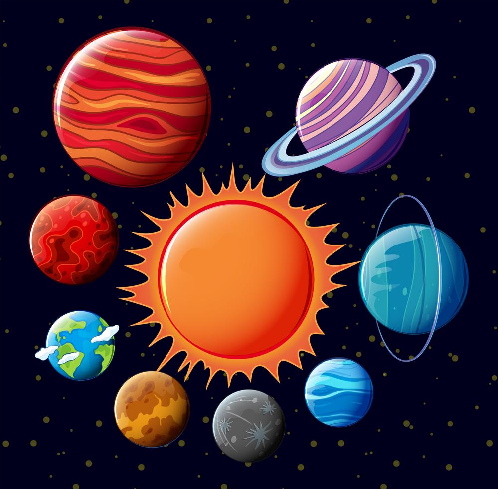 Solar system 454772 Vector Art at Vecteezy