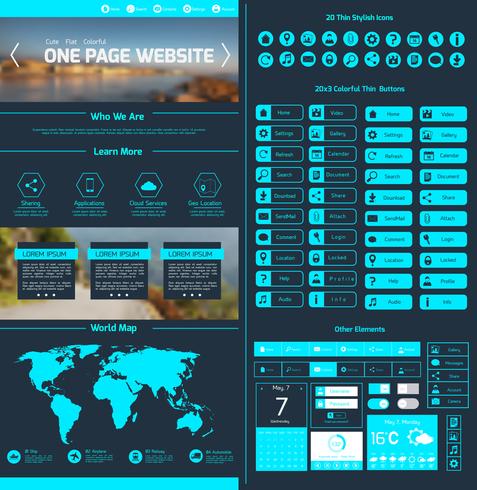 Website design template vector