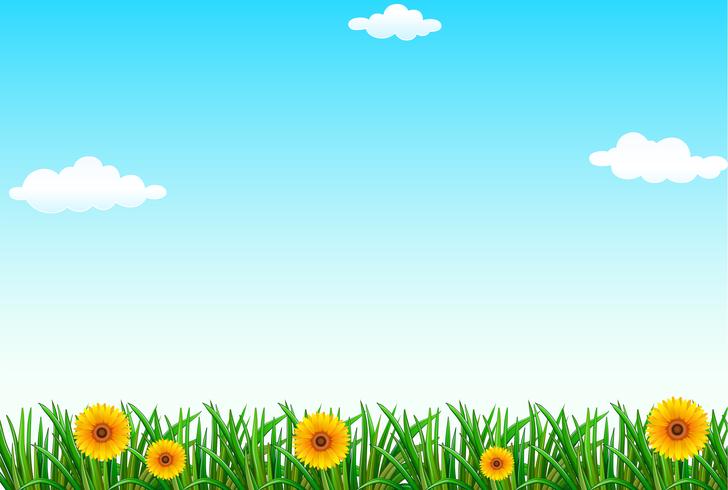 A clear blue sky vector