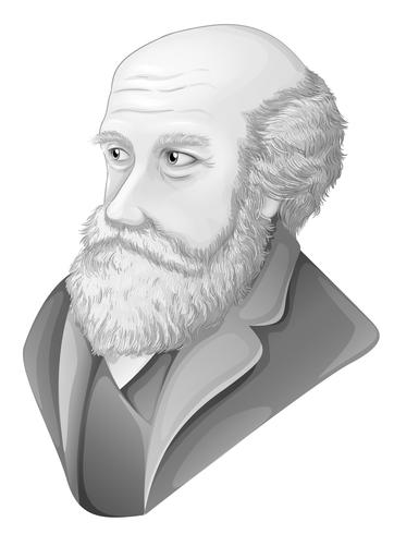 charles darwin vector