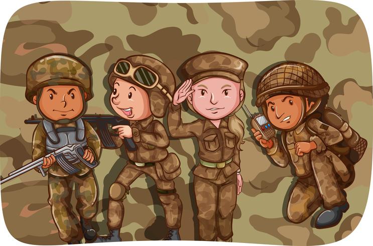 Soldiers vector