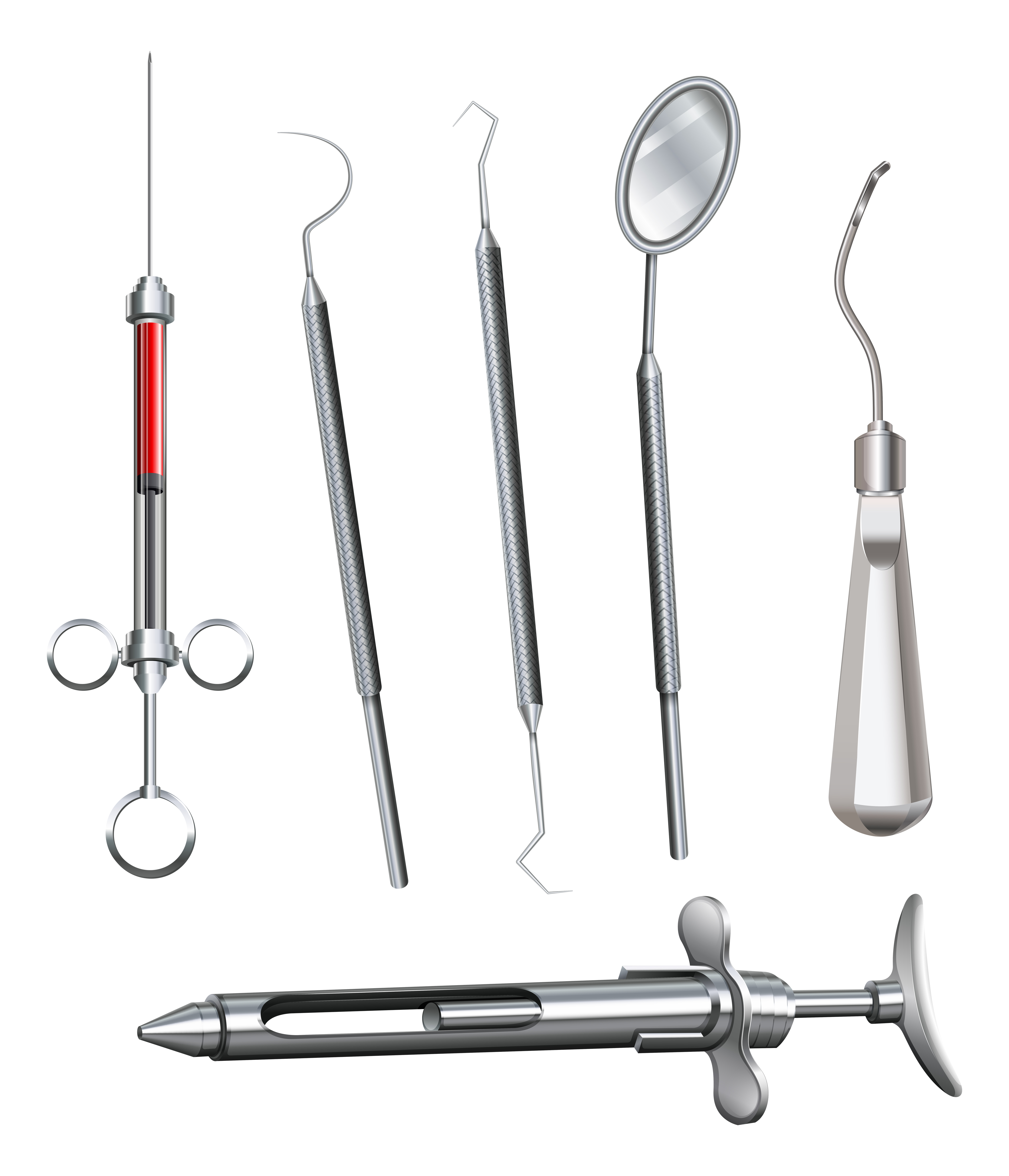 Different dental instruments 455510 Vector Art at Vecteezy