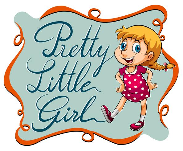 Little girl vector