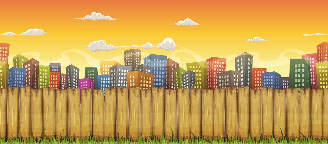 Seamless City Landscape Background vector