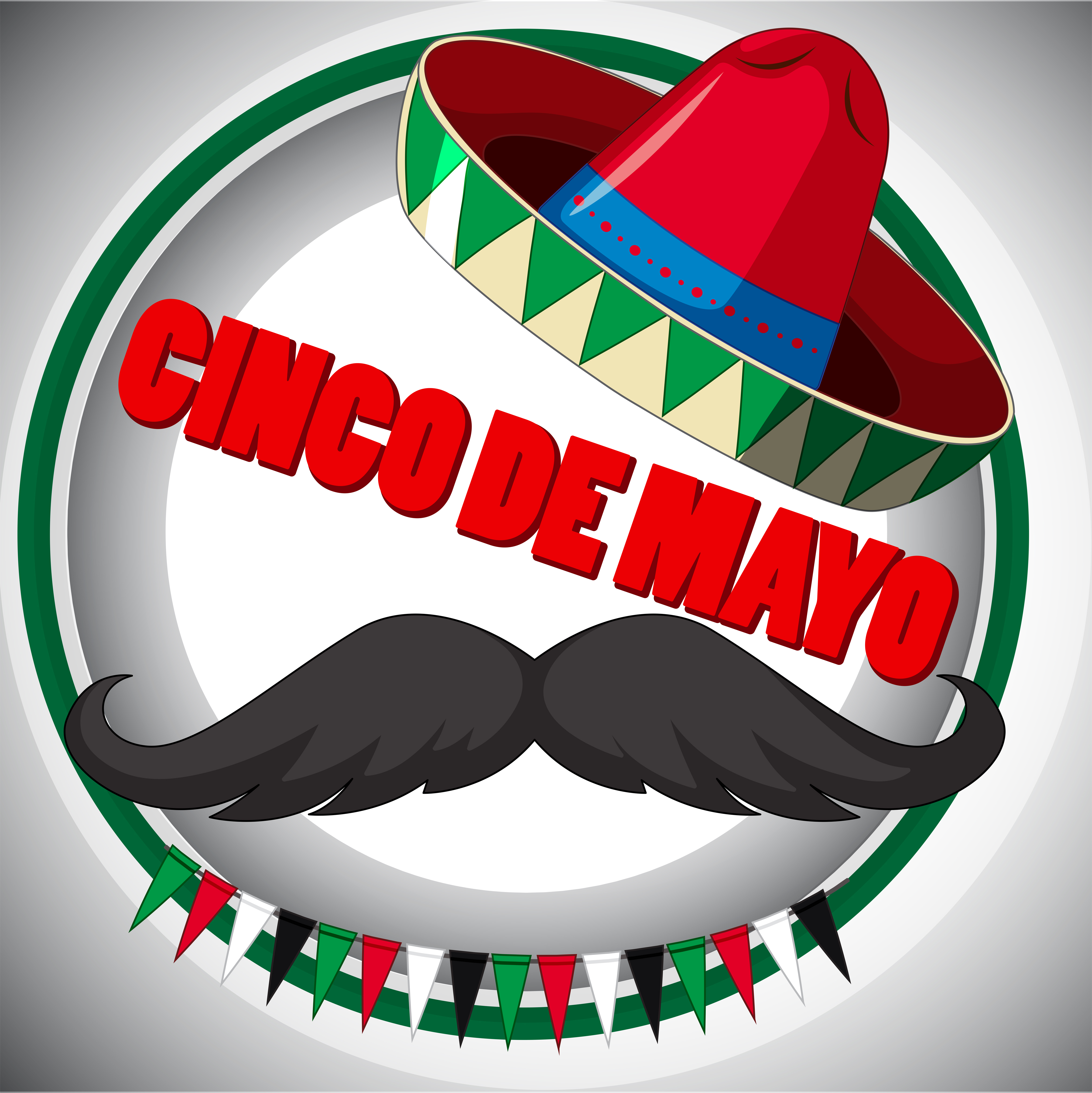 cinco-de-mayo-poster-design-with-mustache-and-hat-455802-vector-art-at
