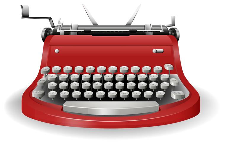 Typewriter vector