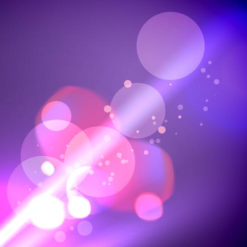 Ilustración de luces bokeh brillantes vector