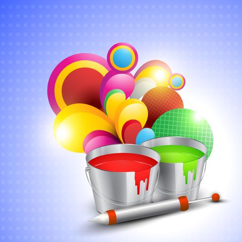 happy holi design vector