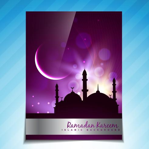 beautiful ramadan festival template vector
