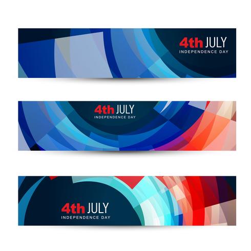 american independence day header vector