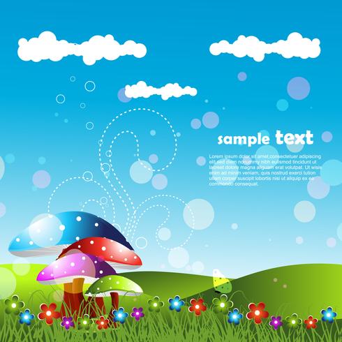 artistic lanscape design vector